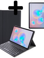 LUQ LUQ Samsung Galaxy Tab S6 Lite Toetsenbordhoes Met Screenprotector - Zwart