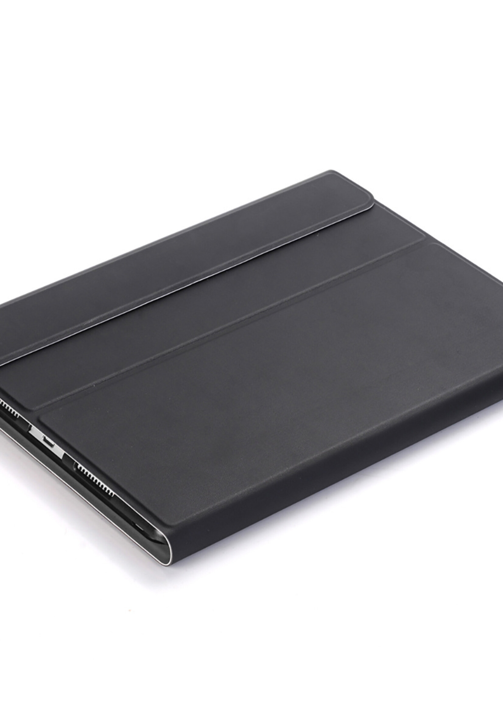 LUQ Hoes Geschikt voor iPad 10.2 2020 Hoes Keyboard Cover Toetsenbord Hoesje - Hoesje Geschikt voor iPad 8 Toetsenbord Hoes - Zwart