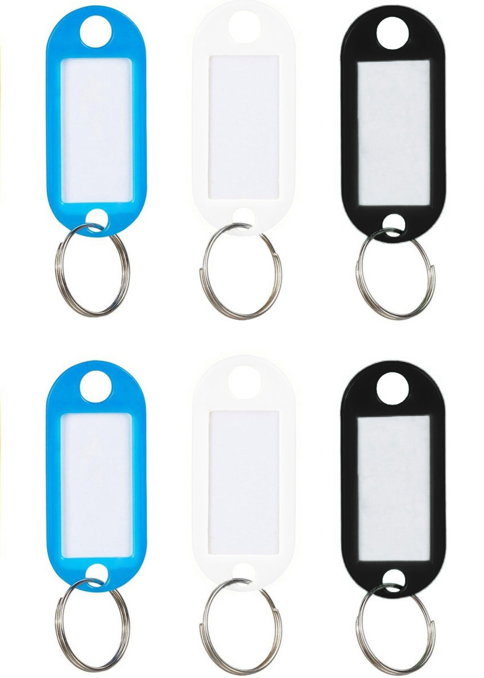 LUQ Sleutellabels Label Sleutel Sleutelhanger Gekleurde Bagagelabel Sleutelhanger Reislabel - Oranje - 10 Stuks