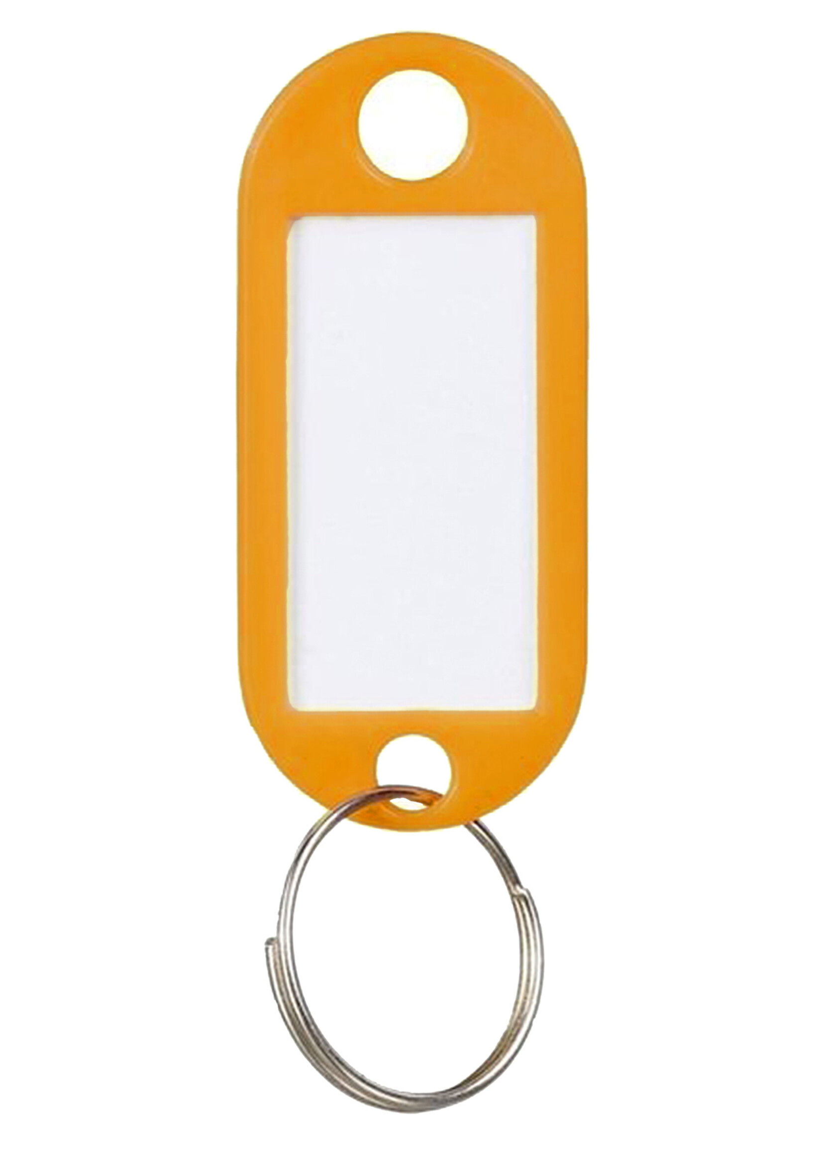 LUQ Sleutellabels Label Sleutel Sleutelhanger Gekleurde Bagagelabel Sleutelhanger Reislabel - Oranje - 50 Stuks