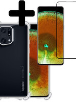 LUQ LUQ OPPO Find X5 Hoesje Shockproof Met Screenprotector