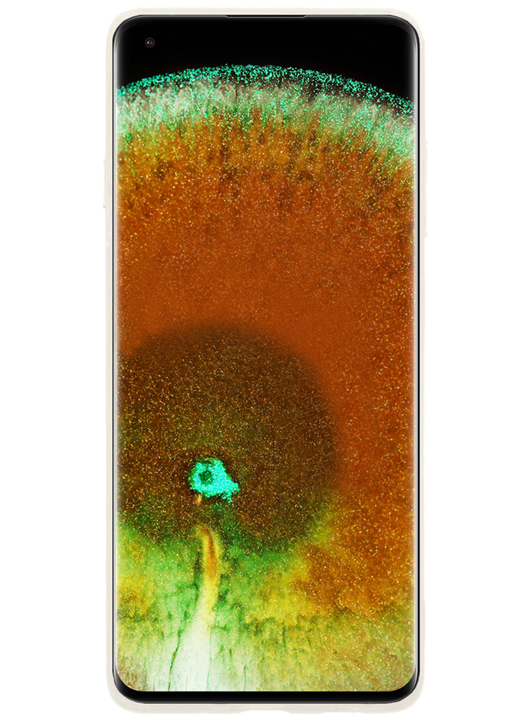 LUQ Hoesje Geschikt voor OPPO Find X5 Hoesje Siliconen Case Met Screenprotector - Hoes Geschikt voor OPPO X5 Hoes Siliconen - Wit