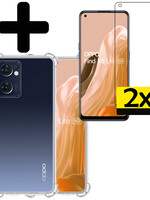 LUQ LUQ OPPO Find X5 Lite Hoesje Shockproof Met 2x Screenprotector