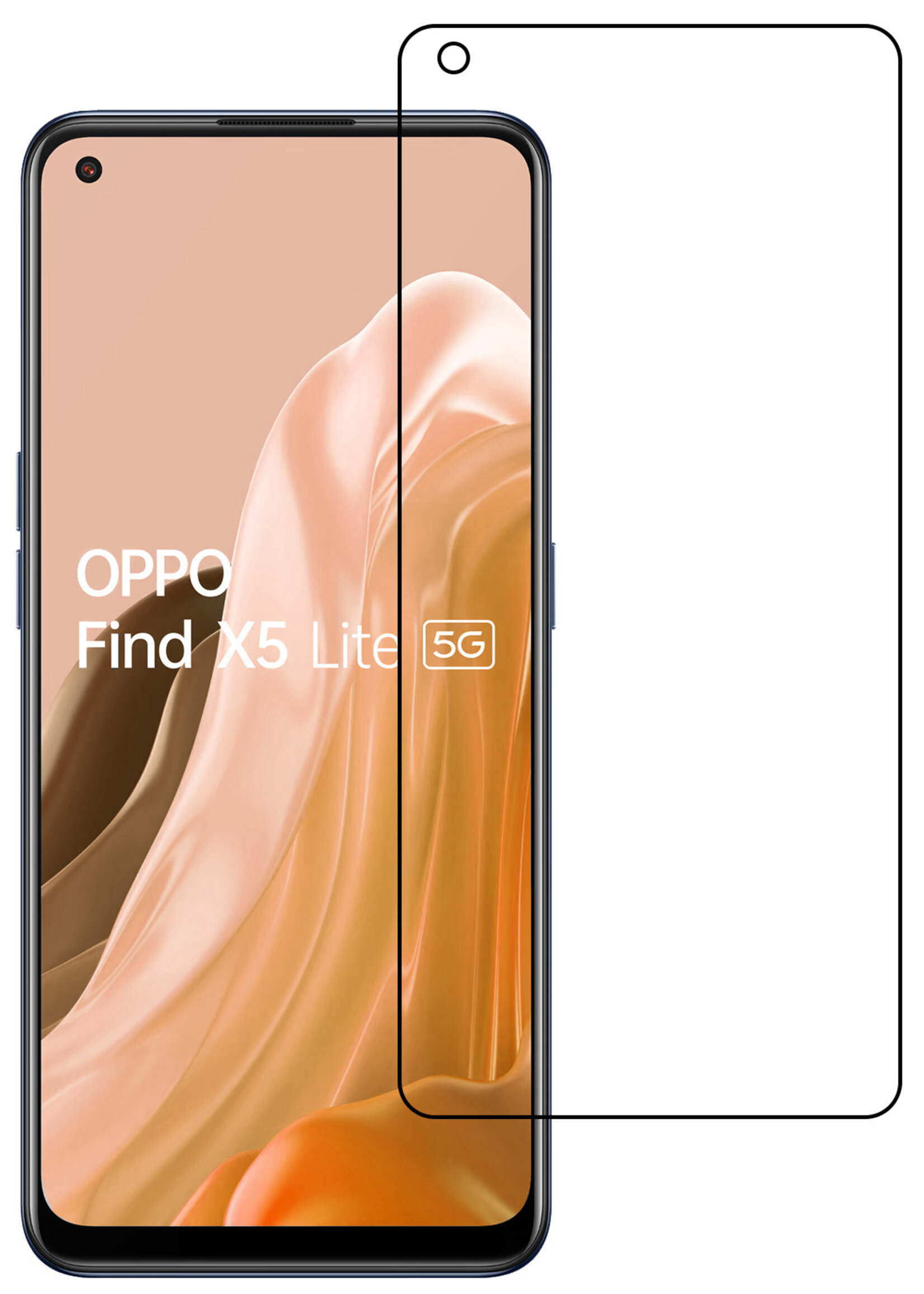 LUQ Screenprotector Geschikt voor OPPO Find X5 Lite Screenprotector Beschermglas Gehard Glas - Screenprotector Geschikt voor OPPO X5 Lite Screenprotector Glas