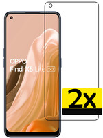 LUQ OPPO Find X5 Lite Screenprotector Glas - 2 PACK