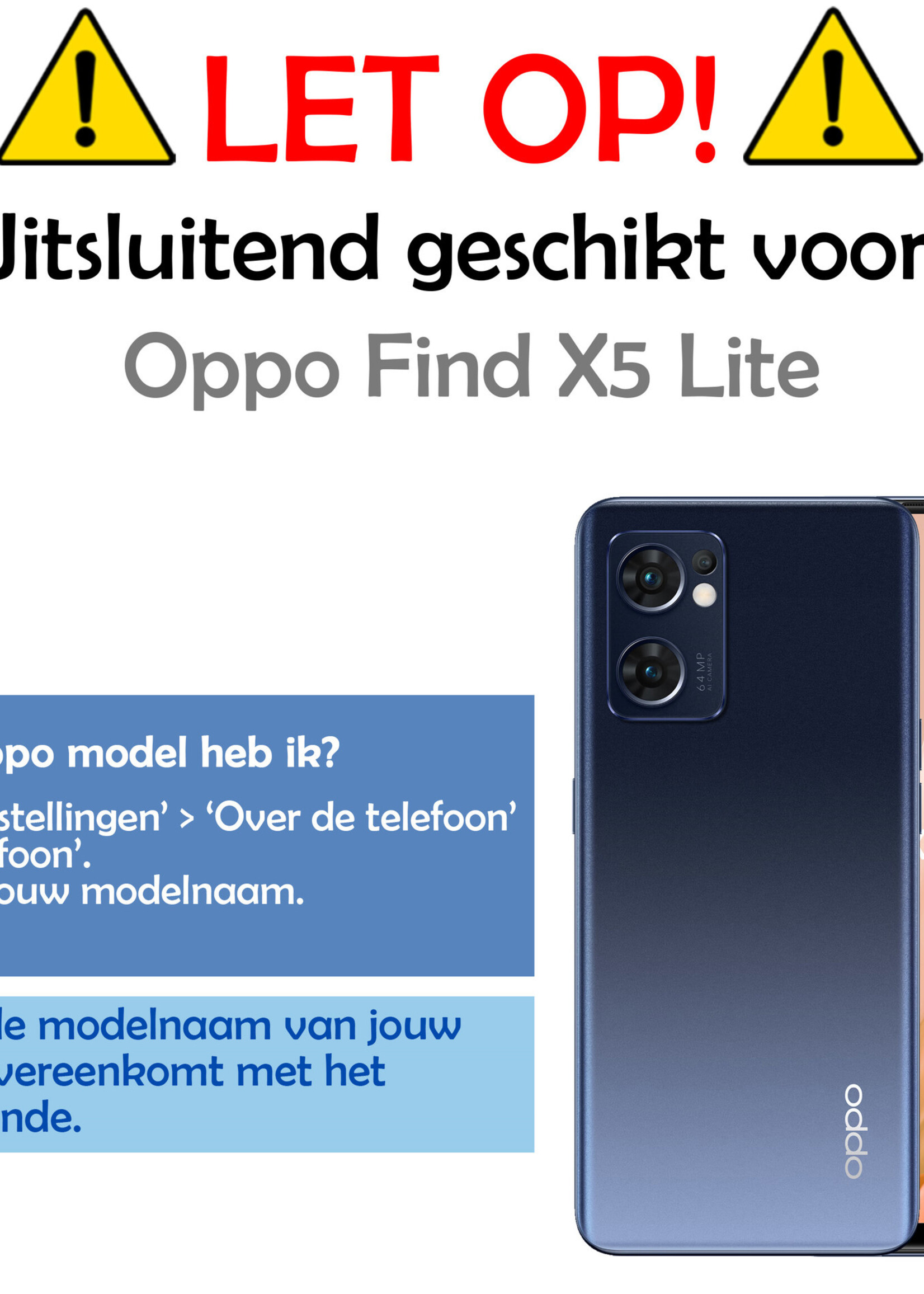 LUQ Screenprotector Geschikt voor OPPO Find X5 Lite Screenprotector Beschermglas Gehard Glas - Screenprotector Geschikt voor OPPO X5 Lite Screenprotector Glas - 2 Stuks