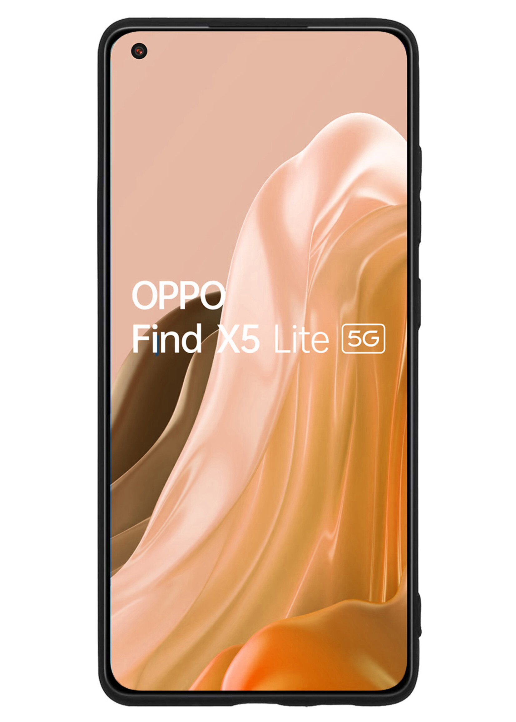 LUQ Hoesje Geschikt voor OPPO Find X5 Lite Hoesje Siliconen Case Met 2x Screenprotector - Hoes Geschikt voor OPPO X5 Lite Hoes Siliconen - Zwart