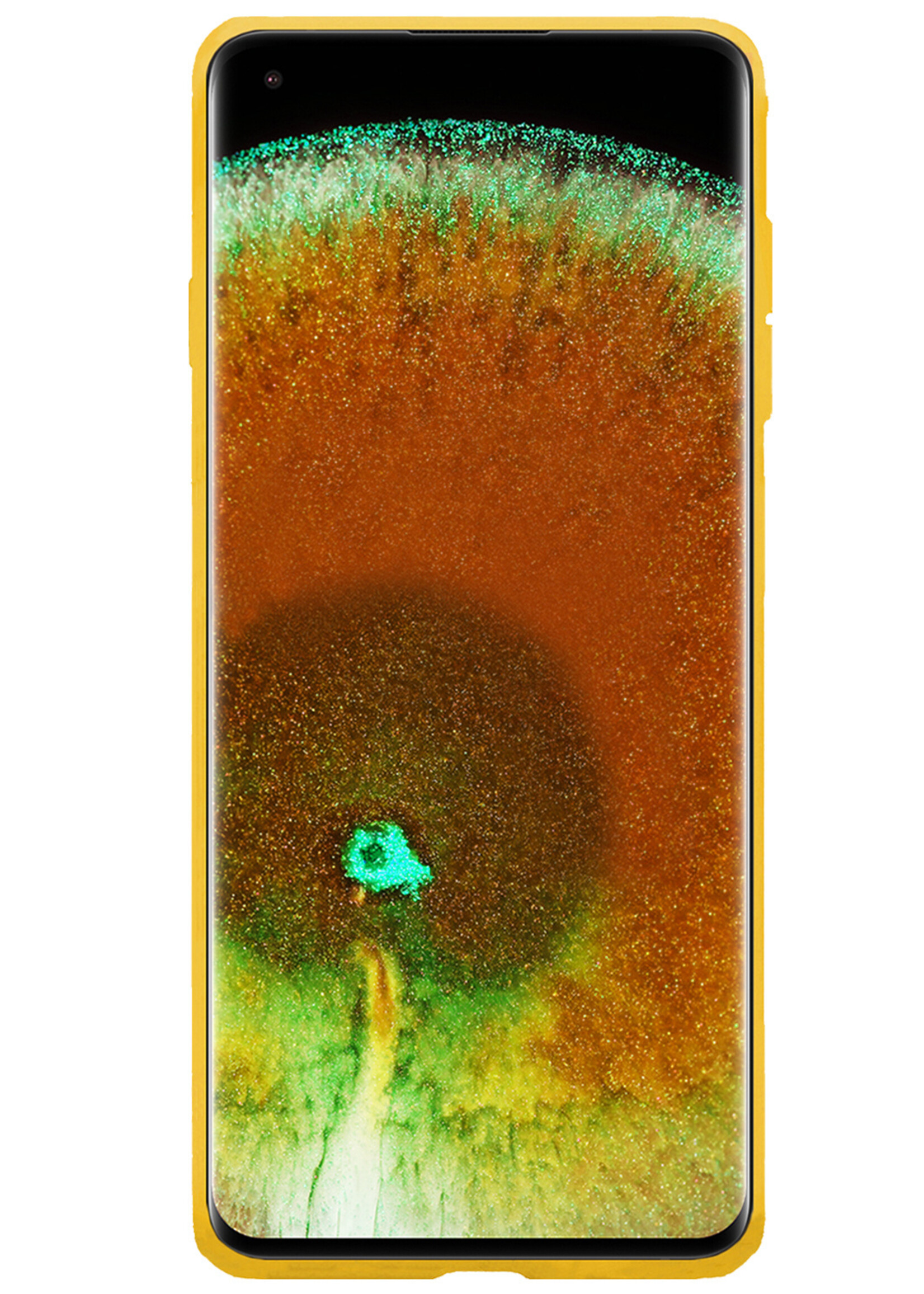 LUQ Hoesje Geschikt voor OPPO Find X5 Pro Hoesje Siliconen Case - Hoes Geschikt voor OPPO X5 Pro Hoes Siliconen - Geel - 2 Stuks