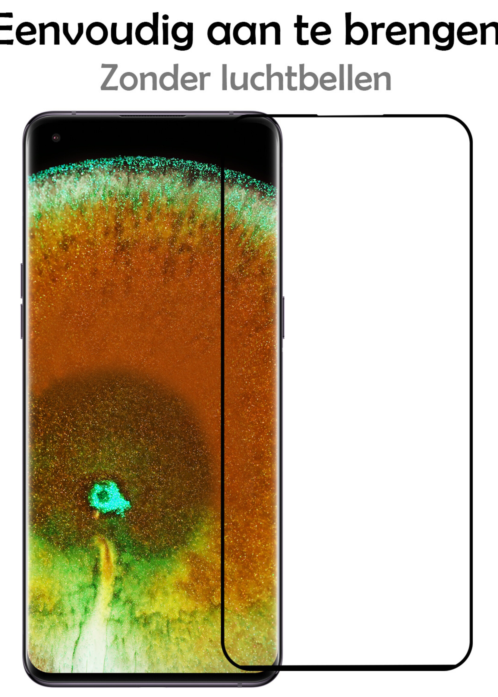 LUQ Hoesje Geschikt voor OPPO Find X5 Pro Hoesje Siliconen Case Met Screenprotector - Hoes Geschikt voor OPPO X5 Pro Hoes Siliconen - Rood