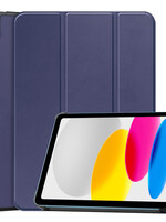 LUQ iPad 10 2022 Hoesje - Donkerblauw
