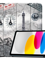 LUQ LUQ iPad 10 2022 Hoesje - Eiffeltoren