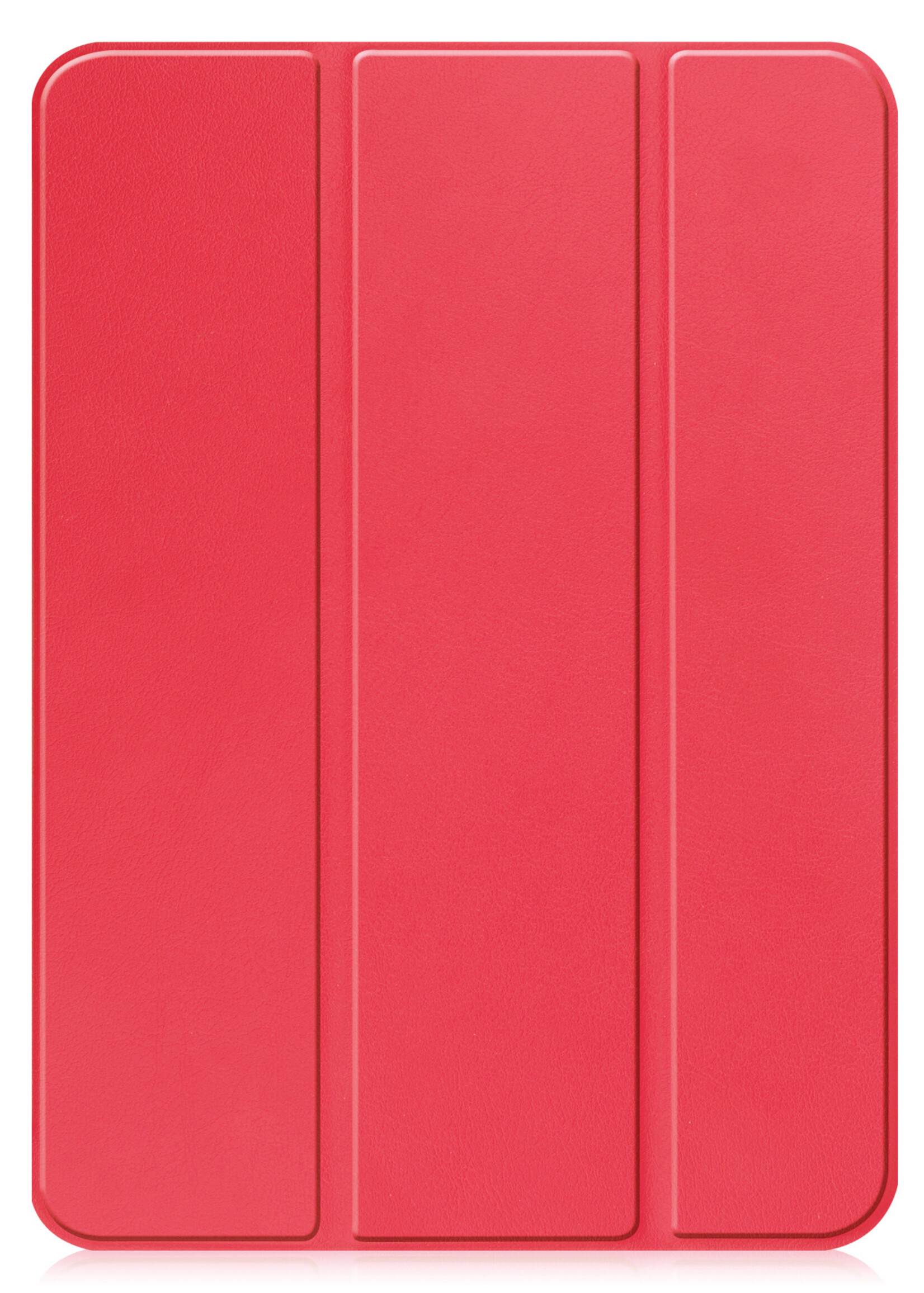 LUQ Hoes Geschikt voor iPad 2022 Hoes Luxe Hoesje Book Case - Hoesje Geschikt voor iPad 10 Hoes Cover - Rood