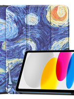 LUQ LUQ iPad 10 2022 Hoesje - Sterrenhemel