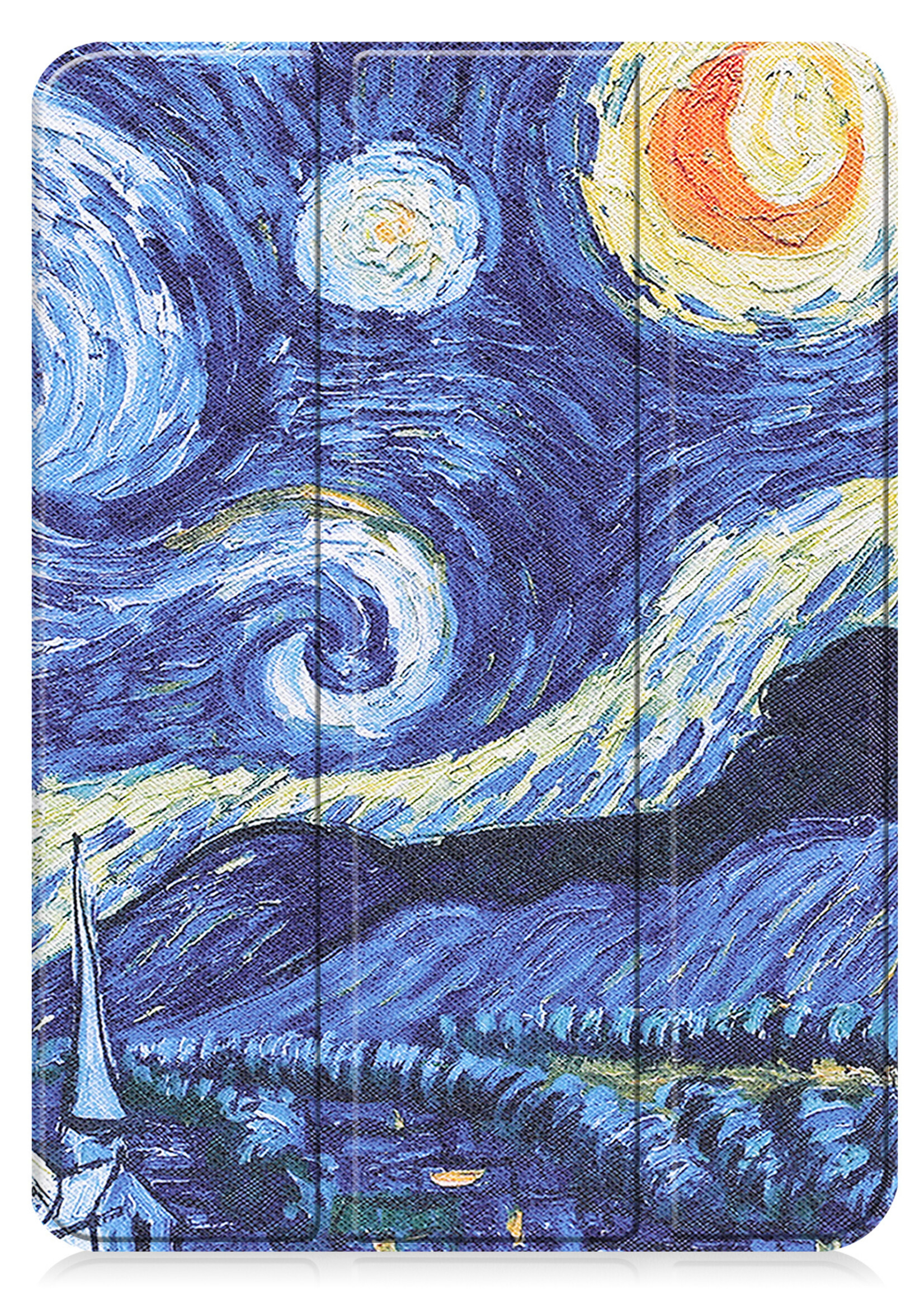 LUQ Hoes Geschikt voor iPad 2022 Hoes Luxe Hoesje Book Case - Hoesje Geschikt voor iPad 10 Hoes Cover - Sterrenhemel