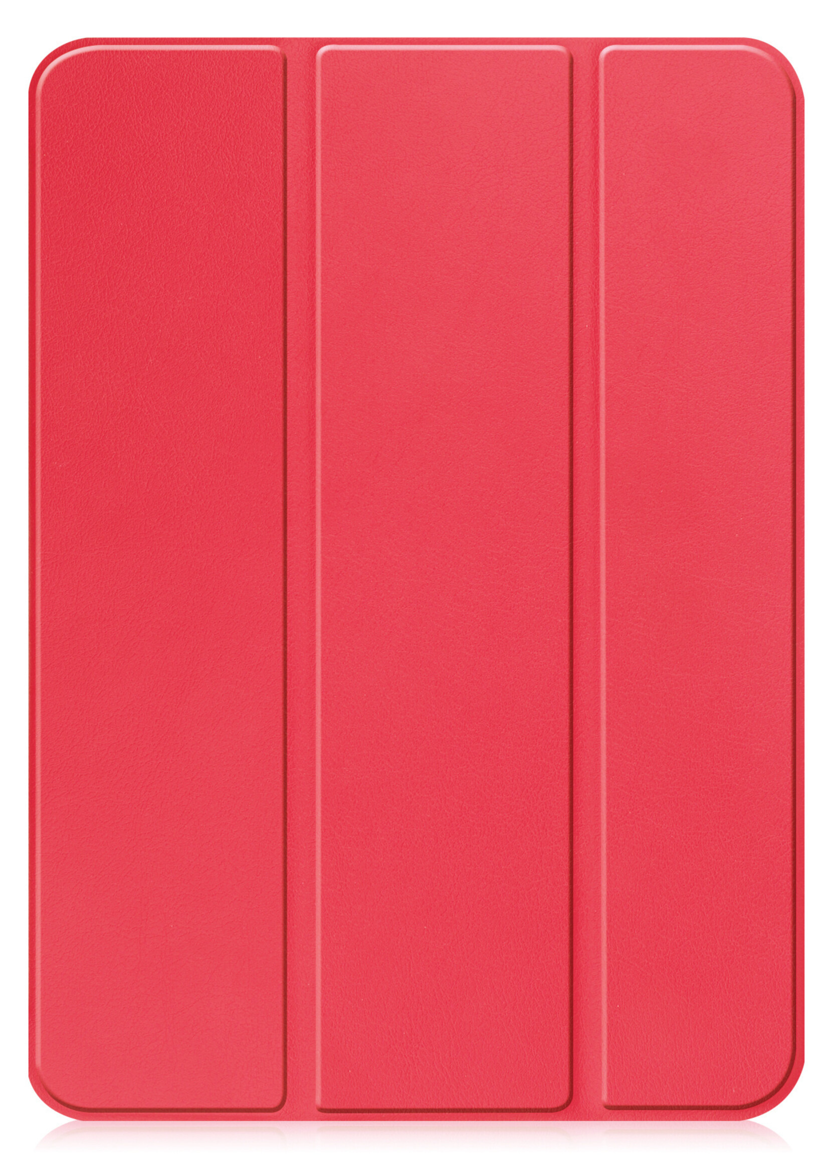 LUQ Hoes Geschikt voor iPad 2022 Hoes Luxe Hoesje Book Case Met Screenprotector - Hoesje Geschikt voor iPad 10 Hoes Cover - Rood