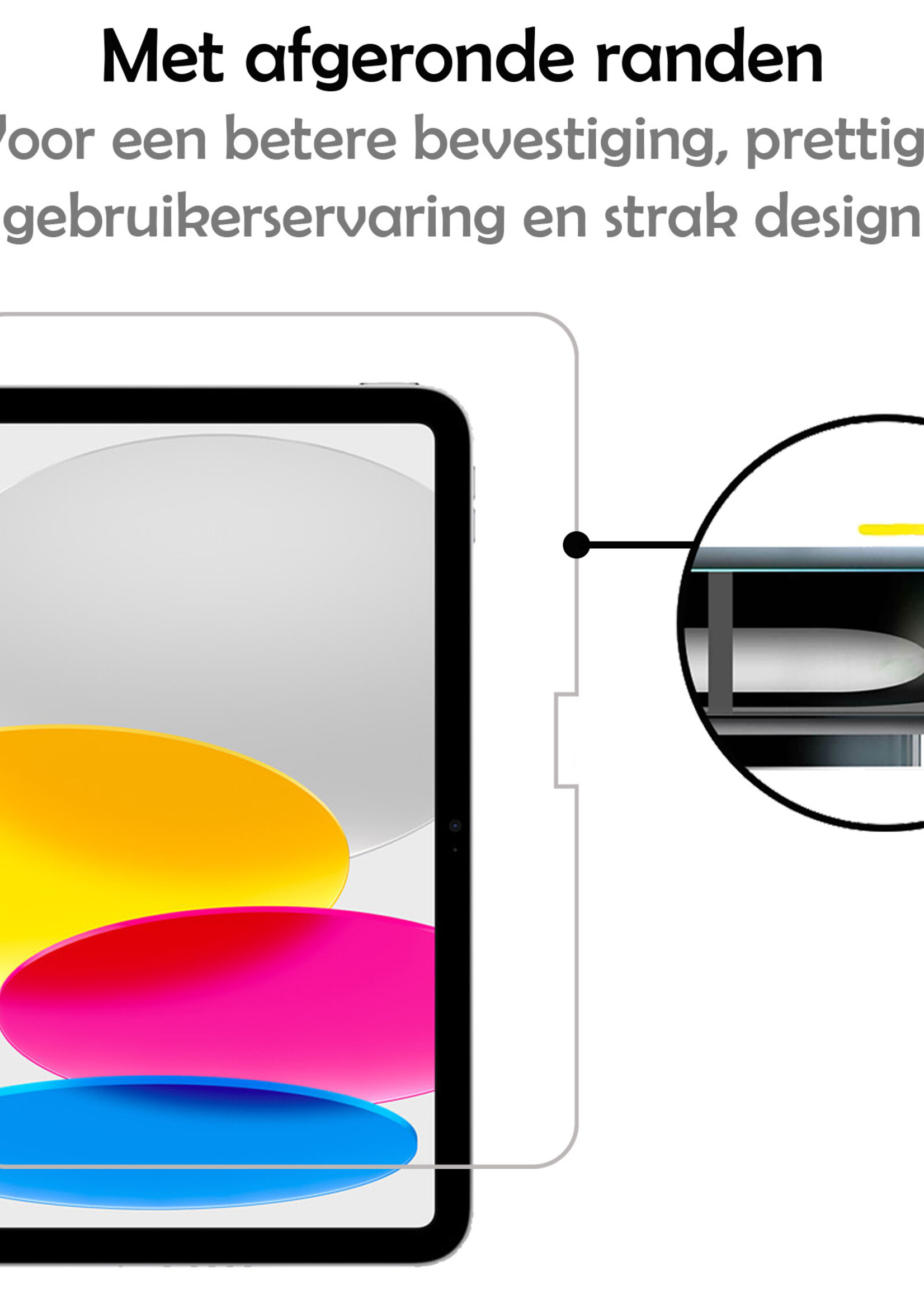 LUQ Screenprotector Geschikt voor iPad 2022 Screenprotector Bescherm Glas Tempered Glass Screen Protector - Screen Protector Geschikt voor iPad 2022 Screenprotector