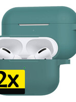 LUQ LUQ AirPods Pro Hoesje - Midnight Green - 2 PACK