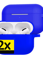 LUQ LUQ AirPods Pro 2 Hoesje - Blauw - 2 PACK