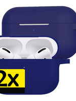 LUQ LUQ AirPods Pro 2 Hoesje - Donkerblauw - 2 PACK