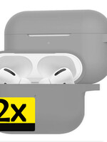 LUQ LUQ AirPods Pro 2 Hoesje - Grijs - 2 PACK