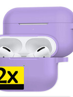 LUQ LUQ AirPods Pro 2 Hoesje - Lila - 2 PACK
