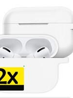LUQ LUQ AirPods Pro 2 Hoesje - Wit - 2 PACK