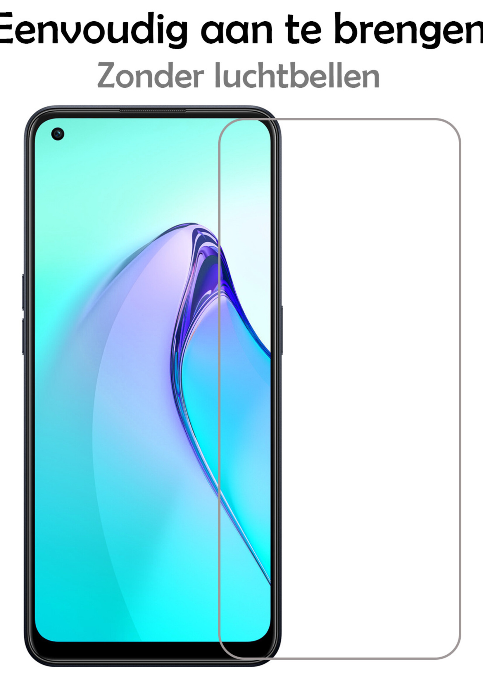 LUQ Screenprotector Geschikt voor OPPO Reno 8 Screenprotector Beschermglas Gehard Glas - Screenprotector Geschikt voor OPPO Reno 8 Screenprotector Glas