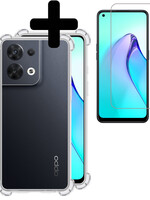 LUQ LUQ Oppo Reno8 Pro Hoesje Shockproof Met Screenprotector
