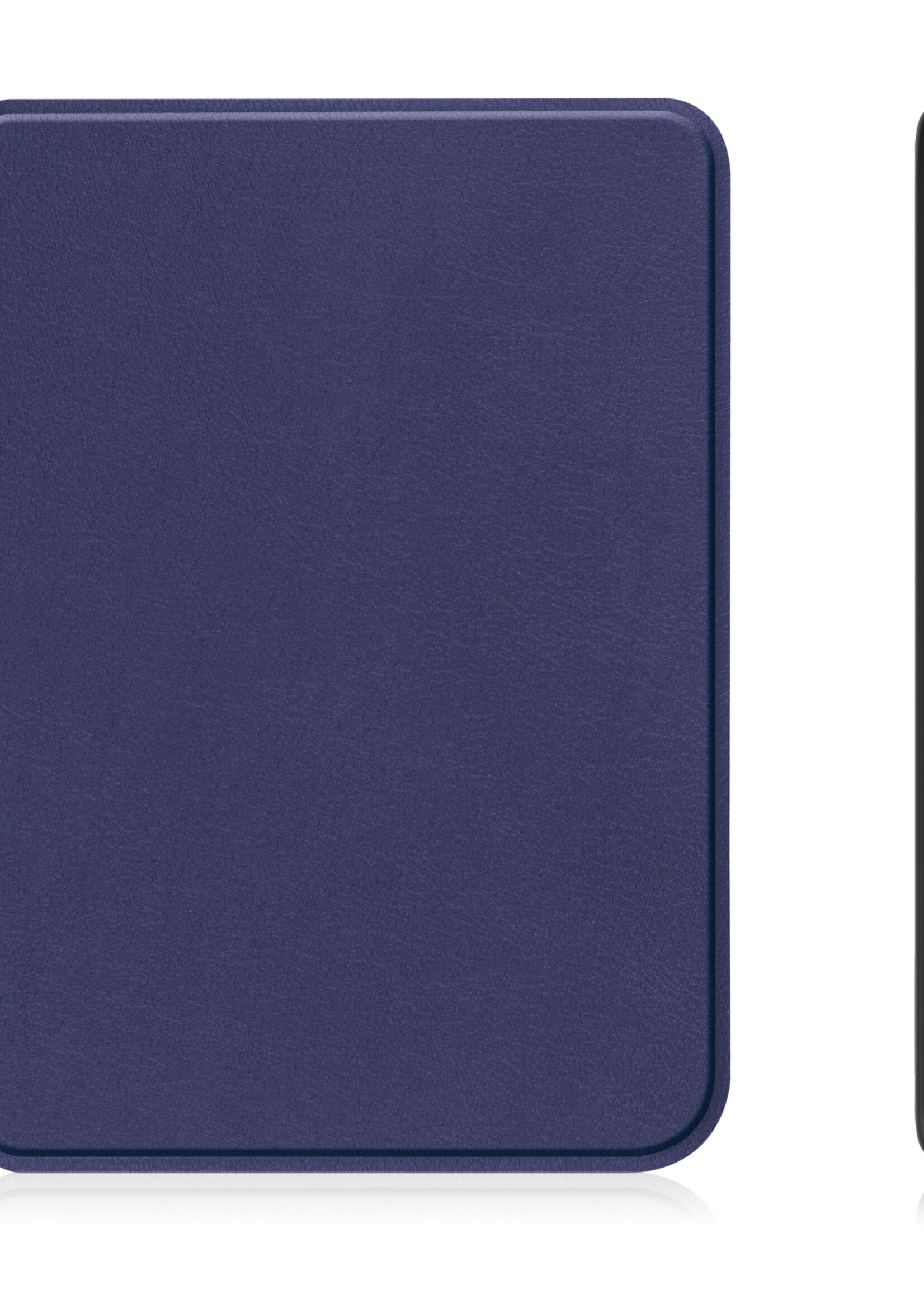 Hoesje Geschikt voor Kobo Clara 2E Hoes Bescherm Hoesje Case Luxe Sleep Cover - Donkerblauw