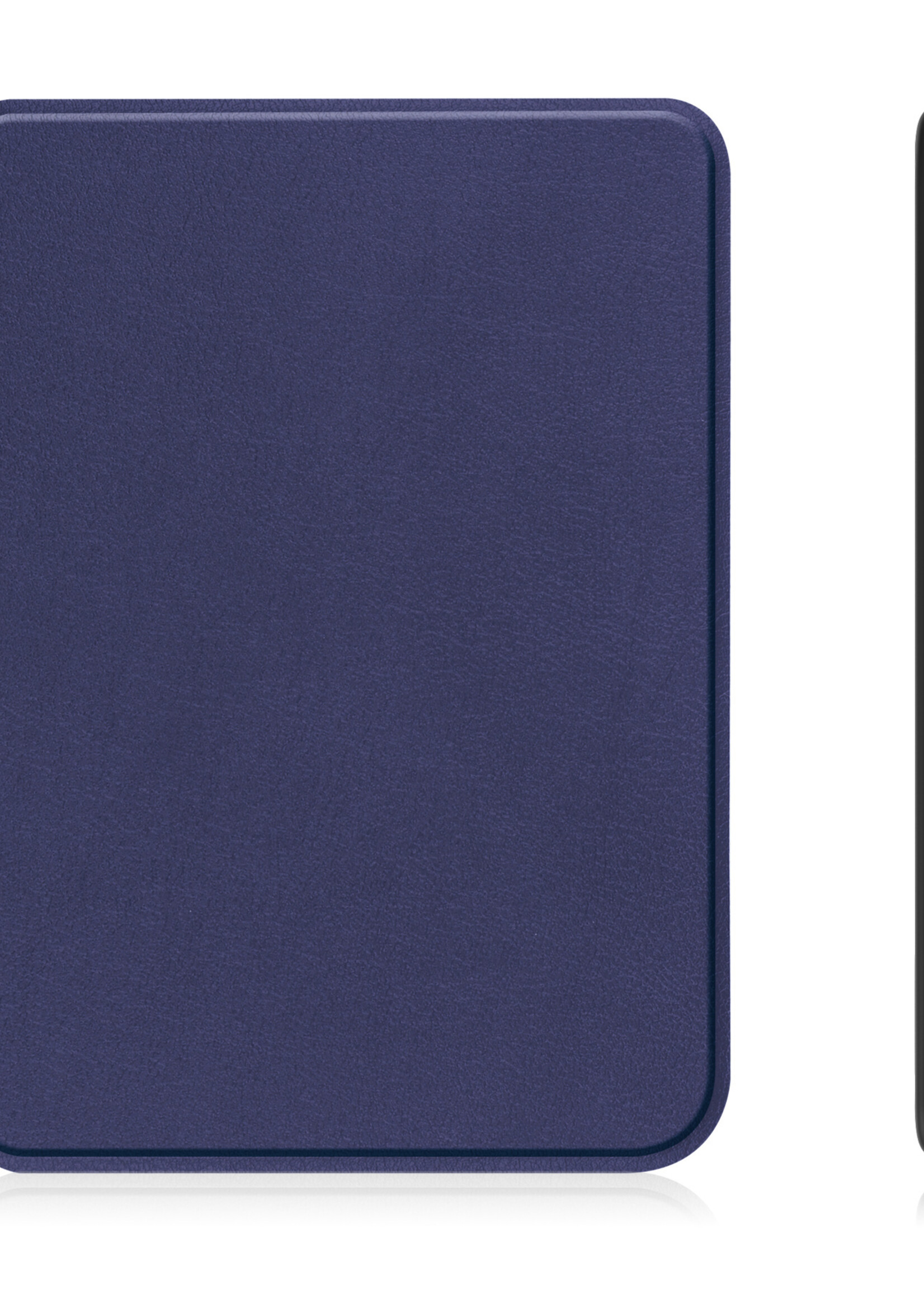 LUQ Hoesje Geschikt voor Kobo Clara 2E Hoes Bescherm Hoesje Case Luxe Sleep Cover - Donkerblauw
