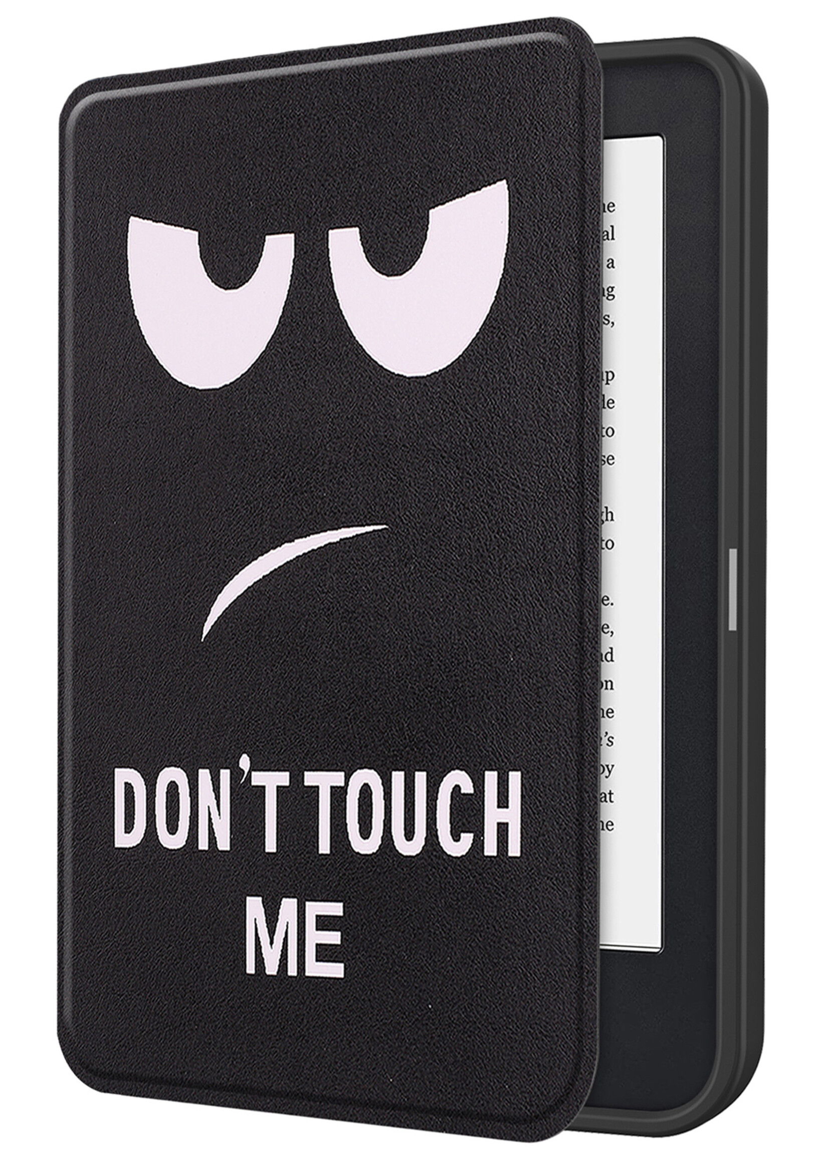 LUQ Hoesje Geschikt voor Kobo Clara 2E Hoes Bescherm Hoesje Case Luxe Sleep Cover - Don't Touch Me