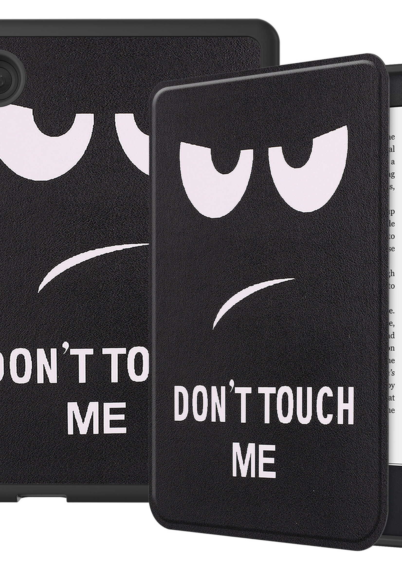 LUQ Hoesje Geschikt voor Kobo Clara 2E Hoes Bescherm Hoesje Case Luxe Sleep Cover - Don't Touch Me