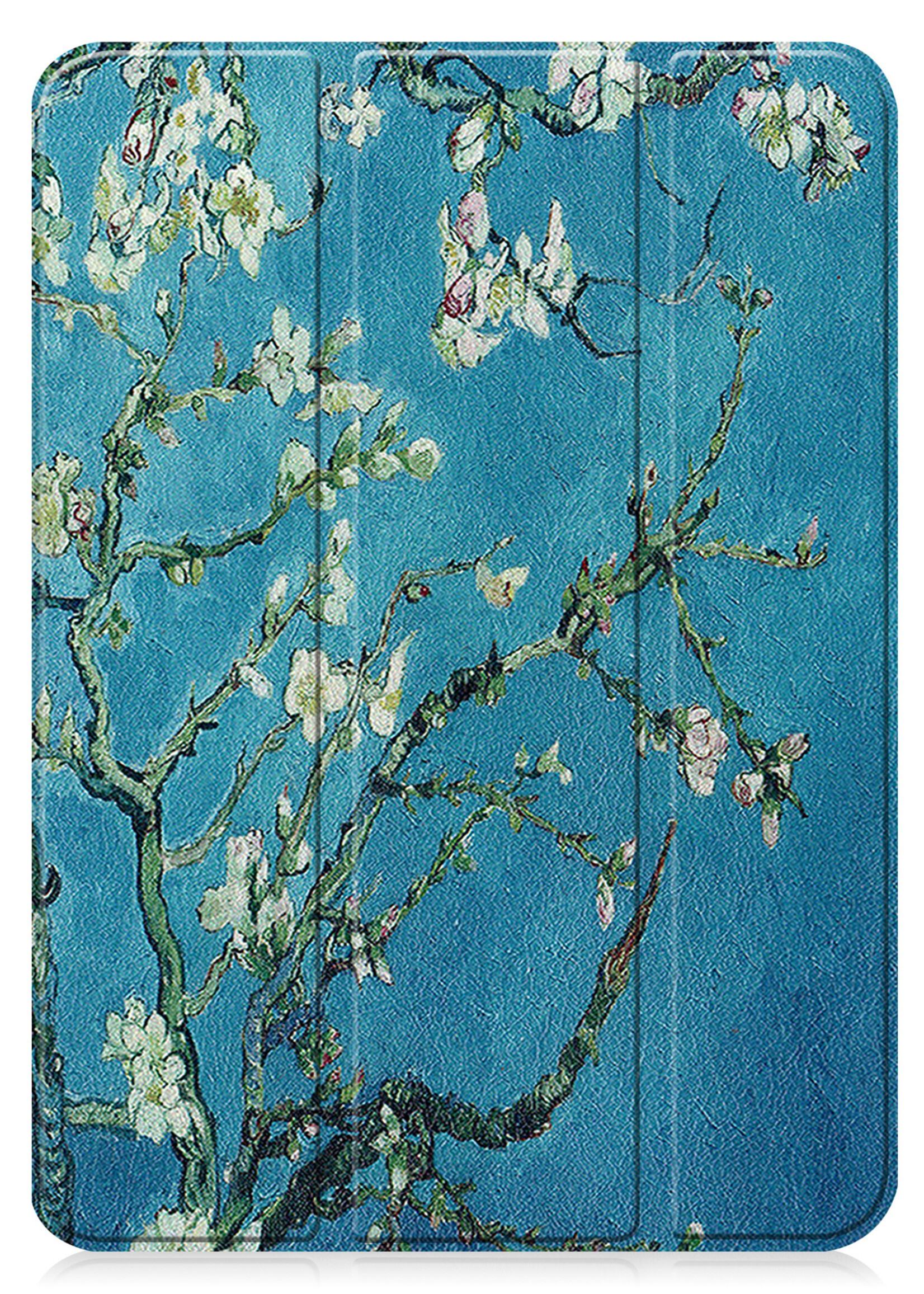 LUQ Hoes Geschikt voor iPad 2022 Hoes Luxe Hoesje Case Met Uitsparing Geschikt voor Apple Pencil - Hoesje Geschikt voor iPad 10 Hoes Cover - Bloesem