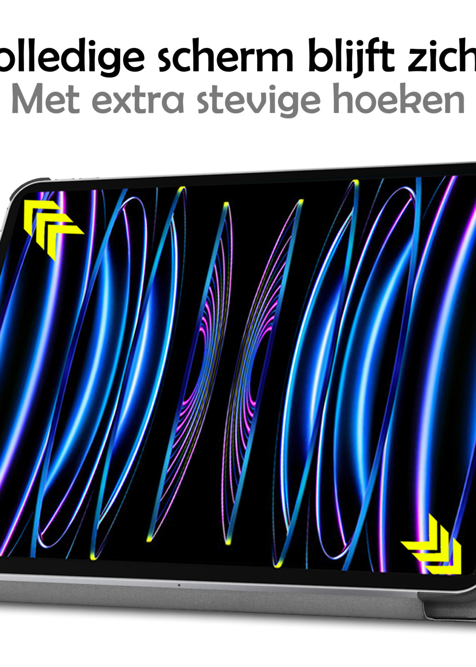 LUQ LUQ iPad Pro 12.9 inch (2022) Hoesje - Zwart