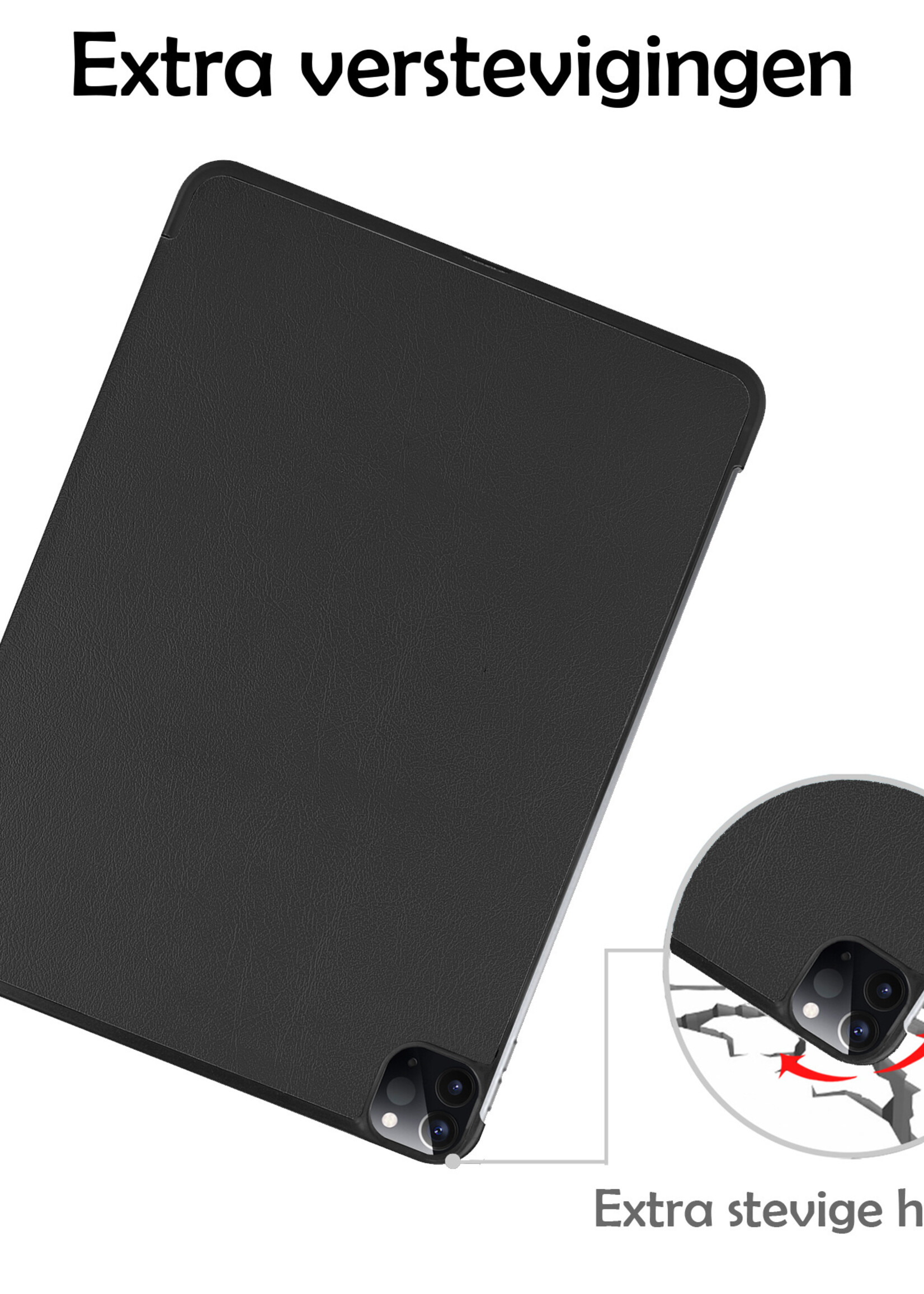 LUQ LUQ iPad Pro 12.9 inch (2022) Hoesje - Zwart