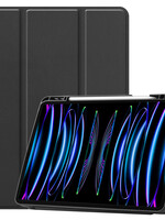 LUQ LUQ iPad Pro 12.9 inch (2022) Hoesje Met Apple Pencilhouder - Zwart