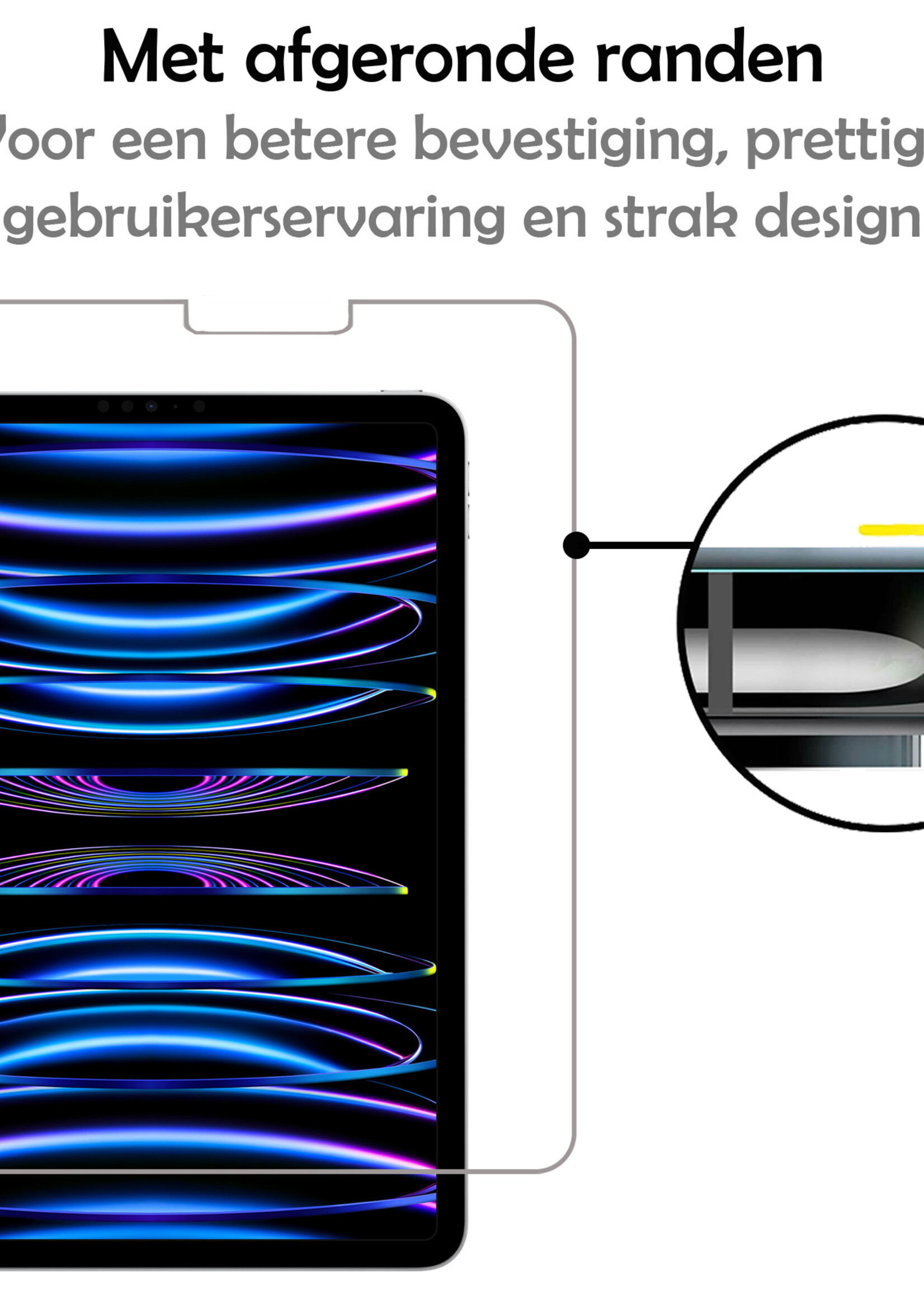 LUQ LUQ iPad Pro 12.9 2022 Screenprotector - 2 PACK