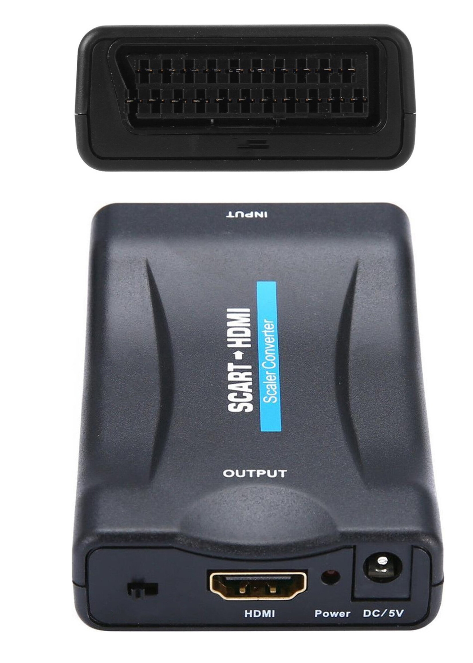 LUQ Scart Naar HDMI Kabel 1080p Converter - Scart Naar HDMI Converter HD - Zwart