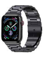LUQ Apple Watch Bandje Metaal (42/44/45 mm) - Zwart