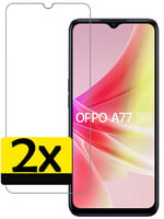 LUQ LUQ OPPO A77 Screenprotector Glas - 2 PACK