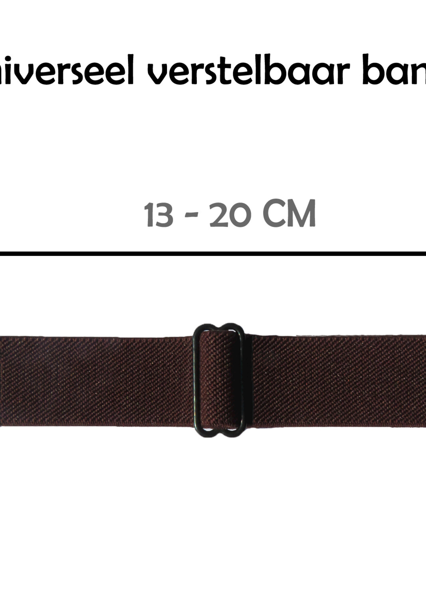LUQ Horloge Bandje Geschikt voor Apple Watch 38/40/41 mm Bandje Nylon Polsband - Stoffen Bandje Geschikt voor Apple Watch 1-8 / SE (38/40/41 mm) Bandje - Bruin