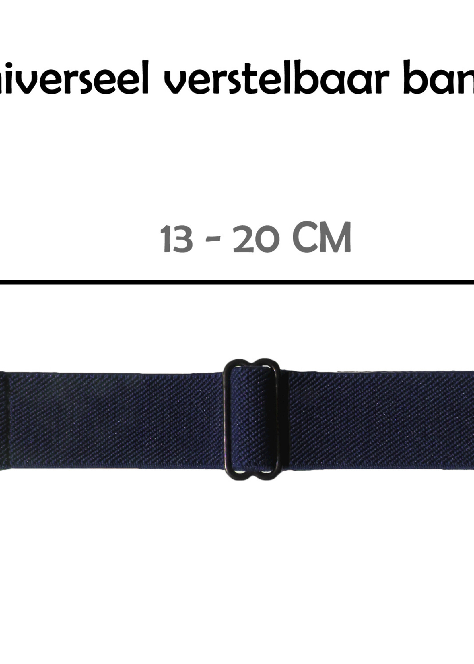 LUQ Horloge Bandje Geschikt voor Apple Watch 38/40/41 mm Bandje Nylon Polsband - Stoffen Bandje Geschikt voor Apple Watch 1-8 / SE (38/40/41 mm) Bandje - Donkerblauw