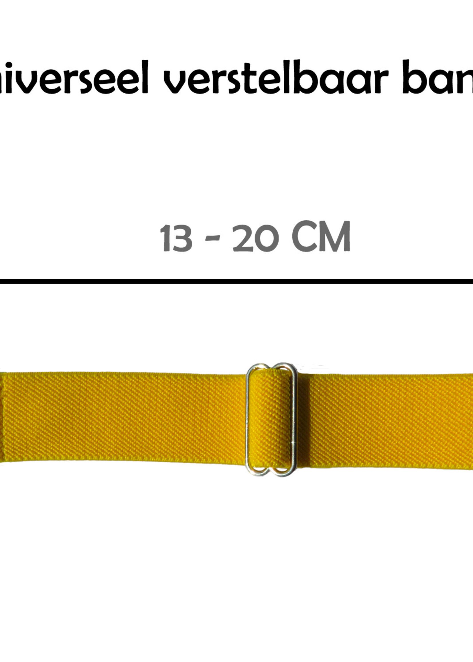 LUQ Horloge Bandje Geschikt voor Apple Watch 38/40/41 mm Bandje Nylon Polsband - Stoffen Bandje Geschikt voor Apple Watch 1-8 / SE (38/40/41 mm) Bandje - Geel