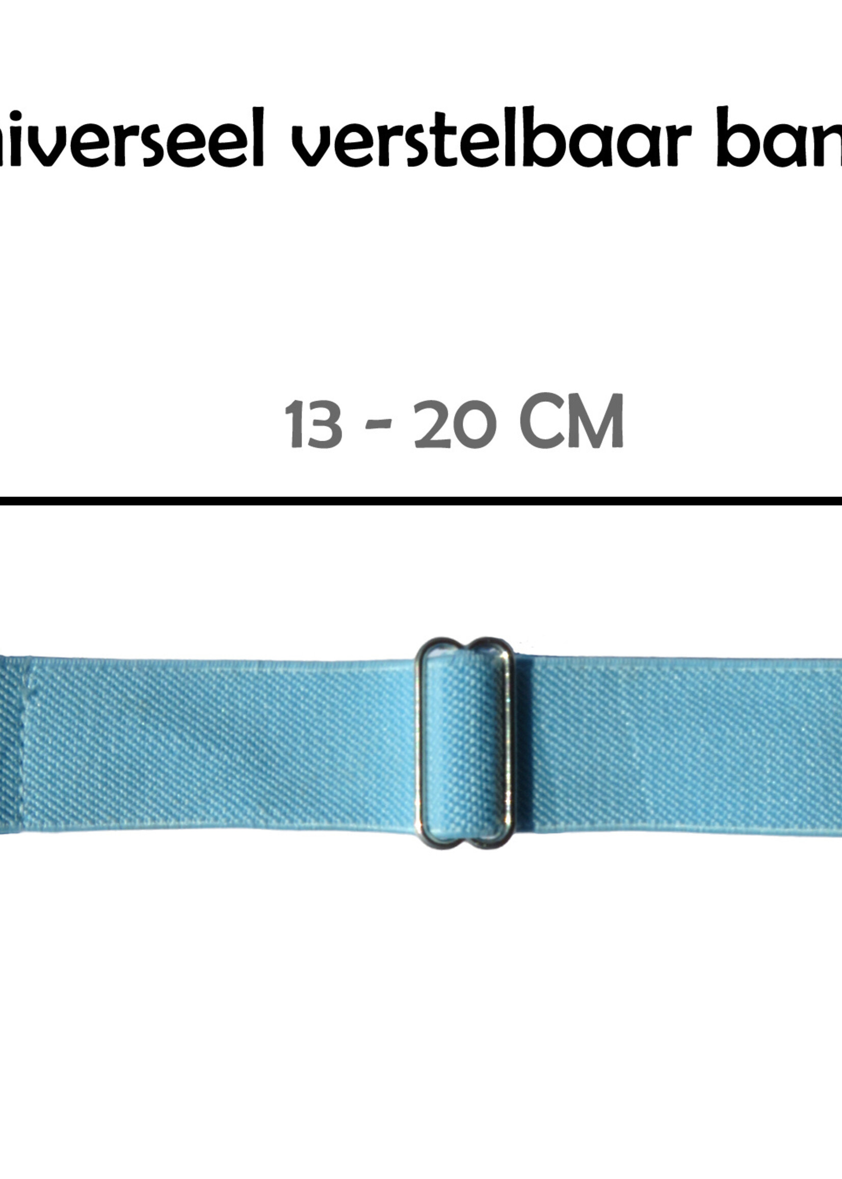 LUQ Horloge Bandje Geschikt voor Apple Watch 38/40/41 mm Bandje Nylon Polsband - Stoffen Bandje Geschikt voor Apple Watch 1-8 / SE (38/40/41 mm) Bandje - Lichtblauw