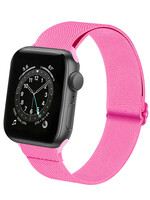 LUQ LUQ Apple Watch Bandje Stof Verstelbaar (38/40/41 mm) - Roze