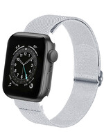 LUQ LUQ Apple Watch Bandje Stof Verstelbaar (38/40/41 mm) - Wit