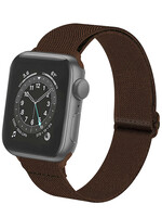 LUQ LUQ Apple Watch Bandje Stof Verstelbaar (42/44/45 mm) - Bruin