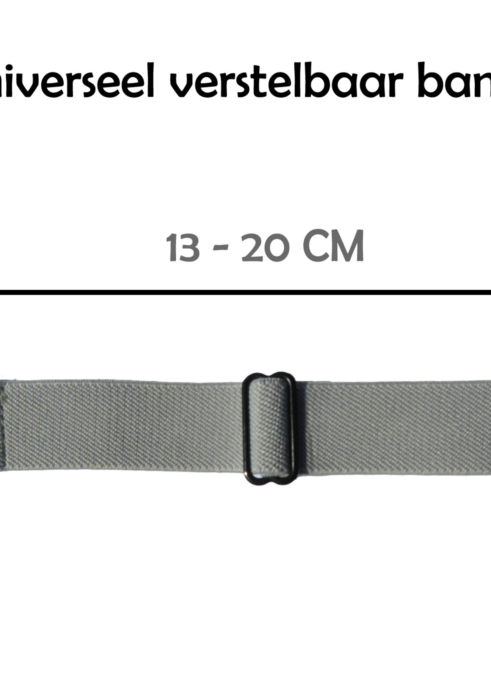 LUQ Horloge Bandje Geschikt voor Apple Watch 42/44/45 mm Bandje Nylon Polsband - Stoffen Bandje Geschikt voor Apple Watch 1-8 / SE (42/44/45 mm) Bandje - Grijs