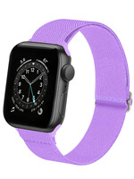 LUQ LUQ Apple Watch Bandje Stof Verstelbaar (42/44/45 mm) - Lila