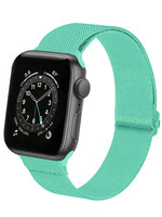 LUQ LUQ Apple Watch Bandje Stof Verstelbaar (42/44/45 mm) - Mint